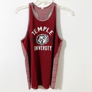 Under Armour Heat Gear Temple University Graphic Racerback Sleeveless Tank Top